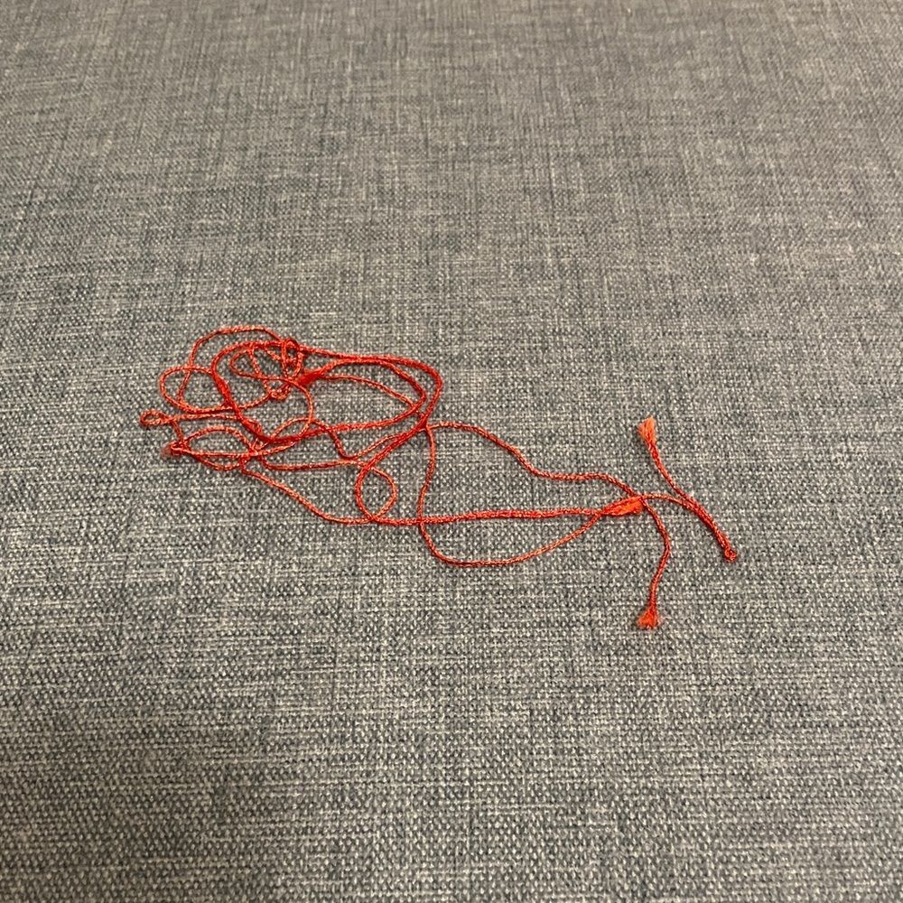 Sparkly Red Needlepoint Thread Yarn